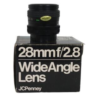 Vintage 28mm f/2.8 Wide Angle Multi-Coated Camera Lens JC Penny canon bayonet